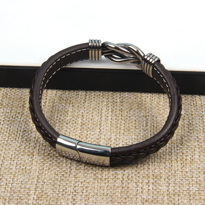 Infinity-Armband | Leder-Knoten-Armband