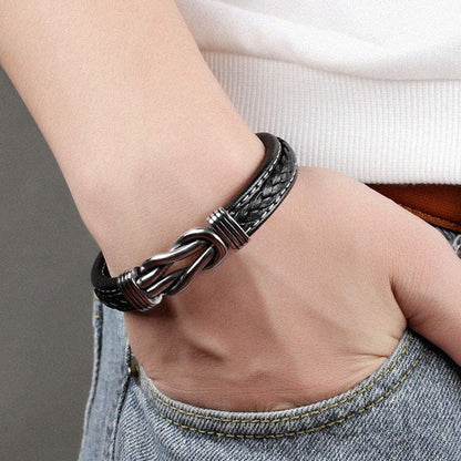 Infinity-Armband | Leder-Knoten-Armband