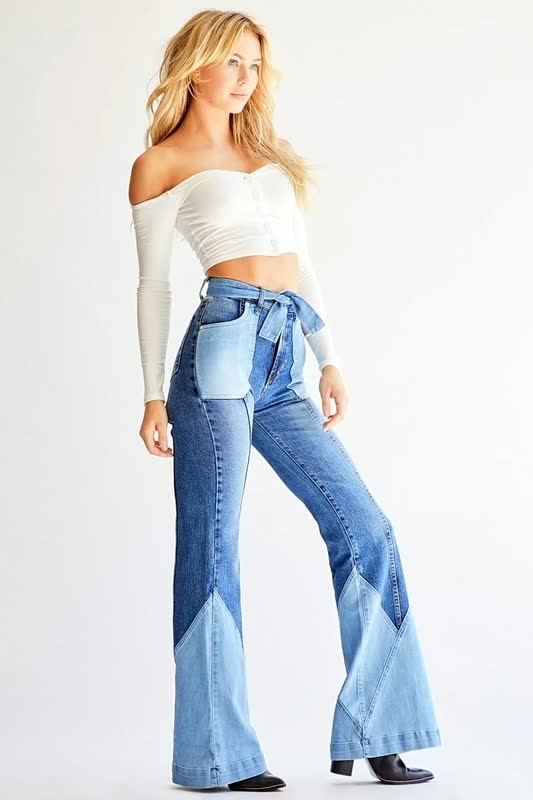 BigJeans: Jeans mit weitem Bein für Frauen - Fiadora